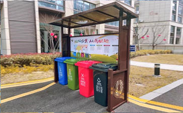 四川樂山輕仿古垃圾分類亭案例