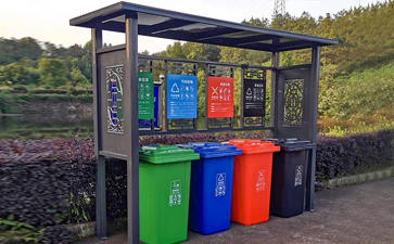 浙江紹興仿古垃圾分類亭案例