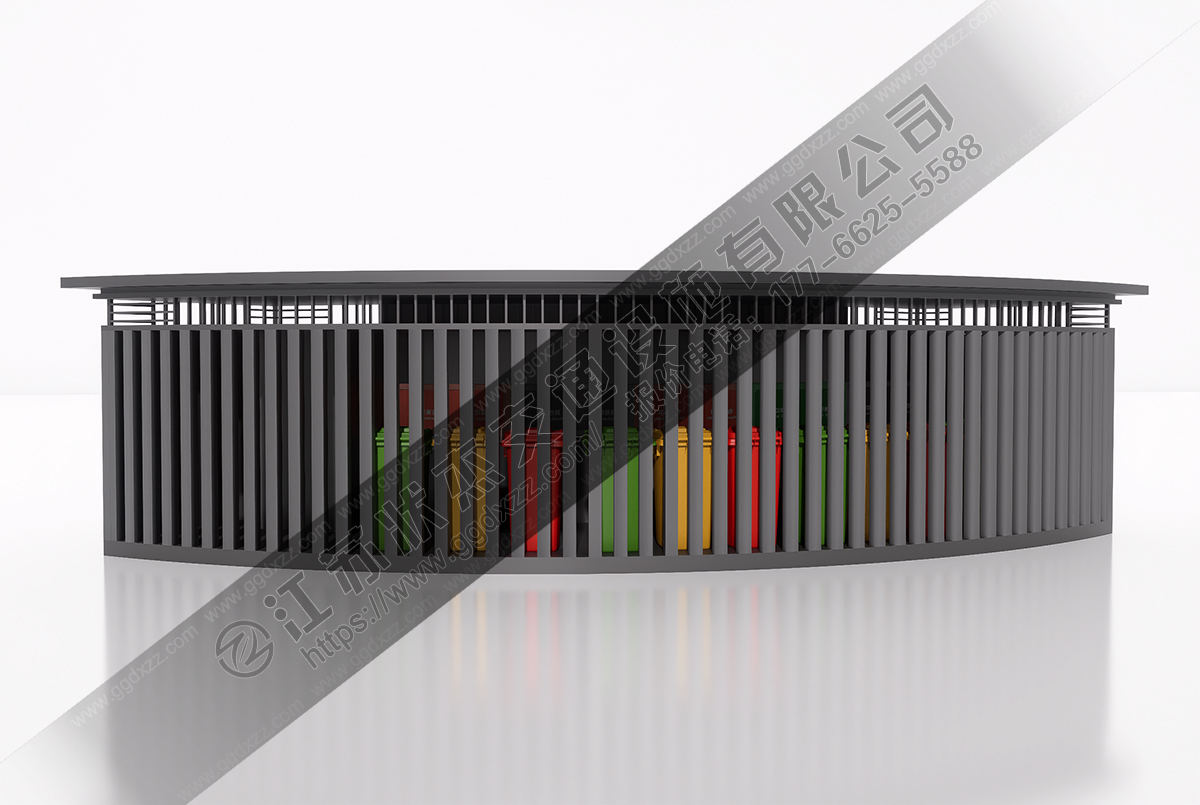 弧形造型垃圾分類房