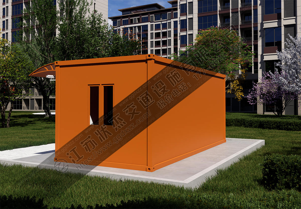 生活垃圾分類驛站后視圖