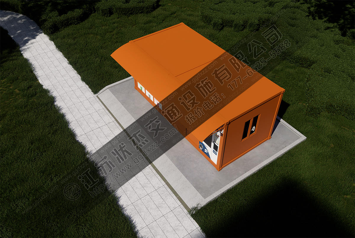 生活垃圾分類驛站俯視圖