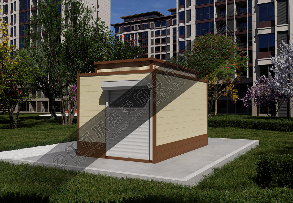 生活垃圾分類投放點后視圖