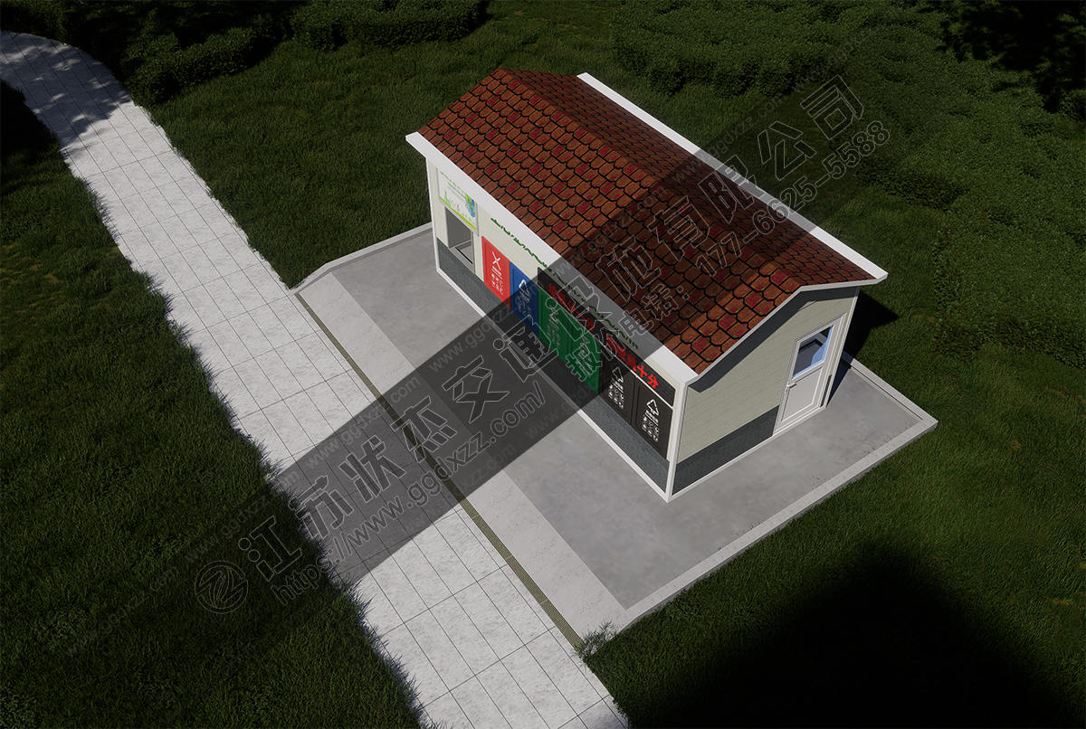 垃圾分類房圖片