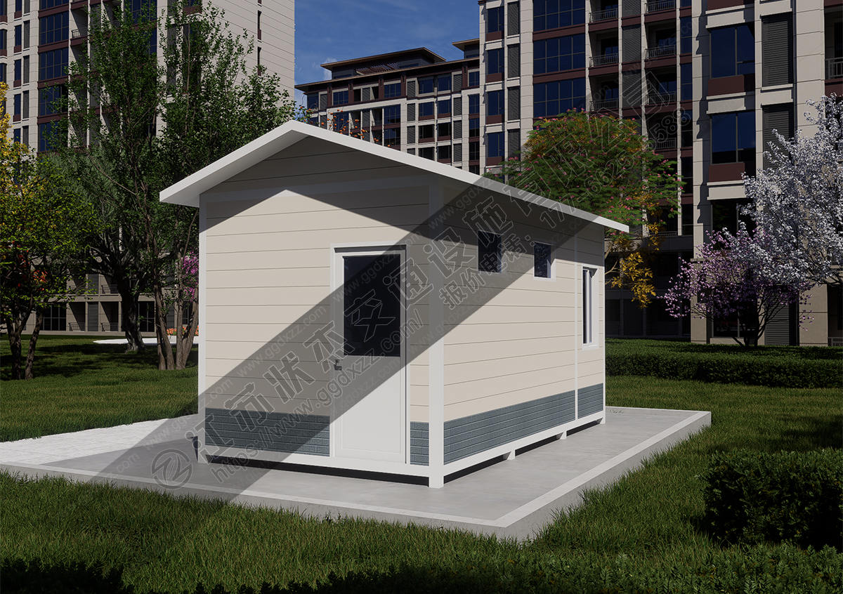 小區垃圾分類站后視圖' '='