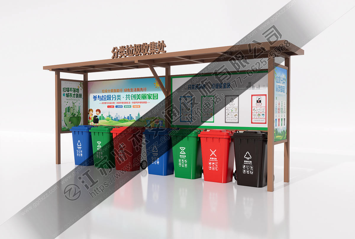 垃圾分類收集亭定制價格圖片