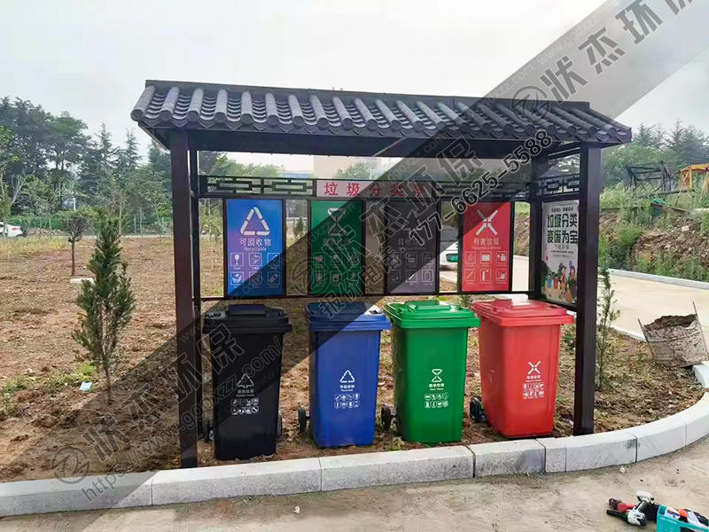 安徽合肥仿古垃圾分類亭案例