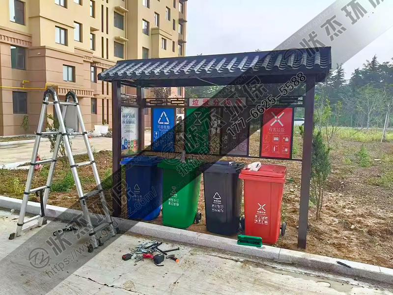 安徽合肥仿古垃圾分類亭案例