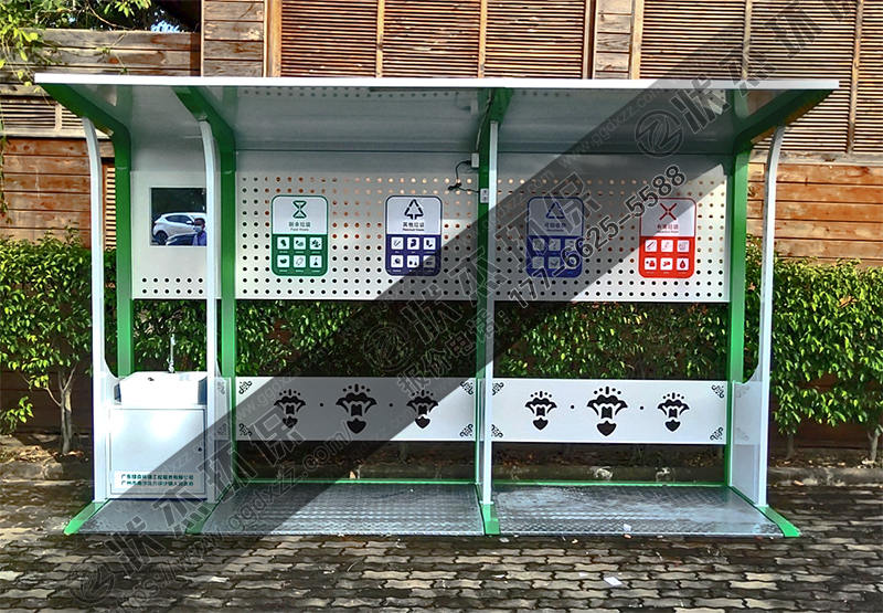 湖南永州帶洗手池垃圾分類亭案例