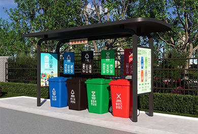 環保垃圾分類宣傳亭定制實景圖片